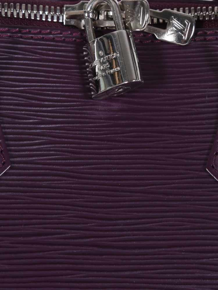 Louis Vuitton Cassis EPI Leather Alma PM Silver Hardware, 2008 (Very Good), Womens Handbag