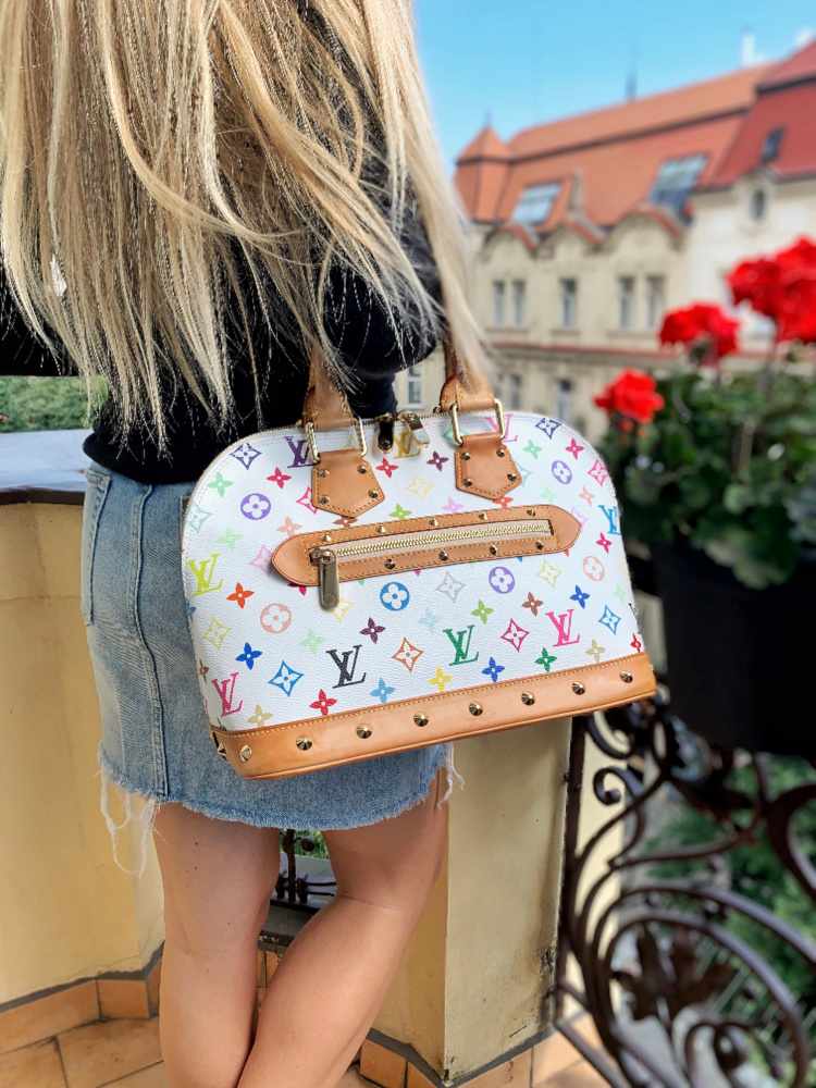 Louis Vuitton White Multicolor Monogram Canvas Alma PM Bag at 1stDibs  louis  vuitton purse colorful, louis vuitton alma multicolor, colorful lv purse