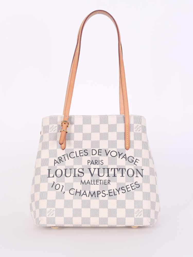 Louis Vuitton Vintage - Damier Azur Cabas Adventure PM Bag - White Ivory  Blue - Damier Leather Handbag - Luxury High Quality - Avvenice