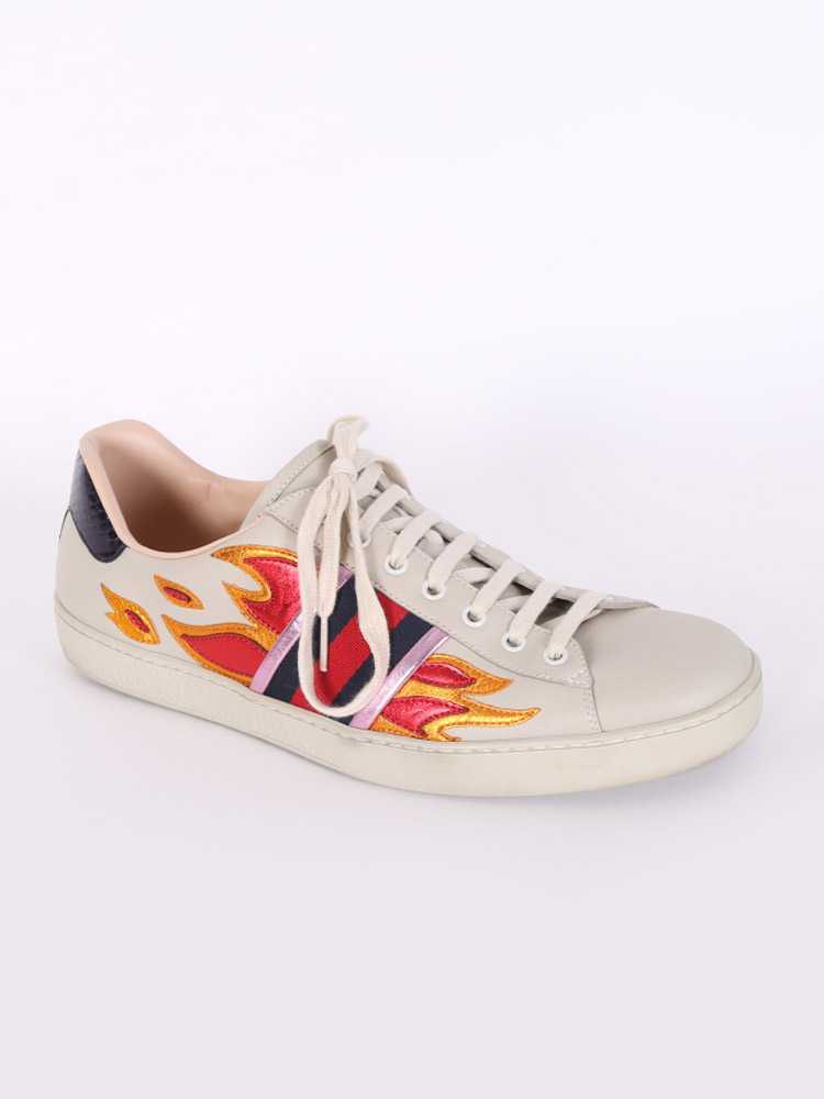 - Detail Leather Low Top Sneakers Beige 11 | www.luxurybags.eu