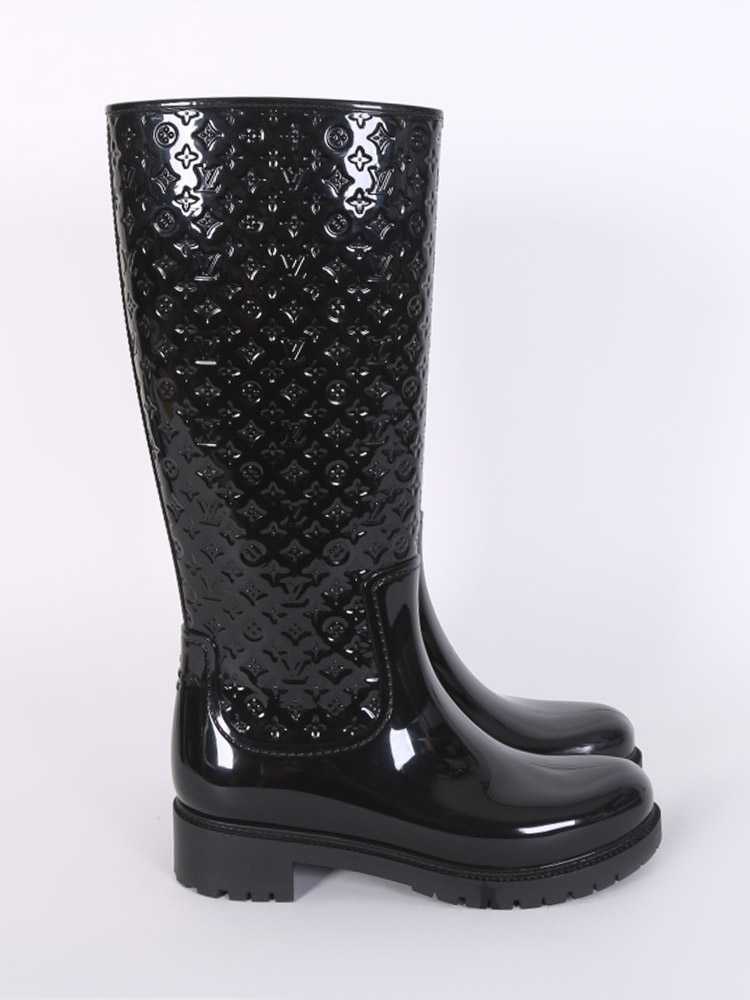 Louis Vuitton Rose Monogram Rubber Splash Rain Boots Size 5.5/36