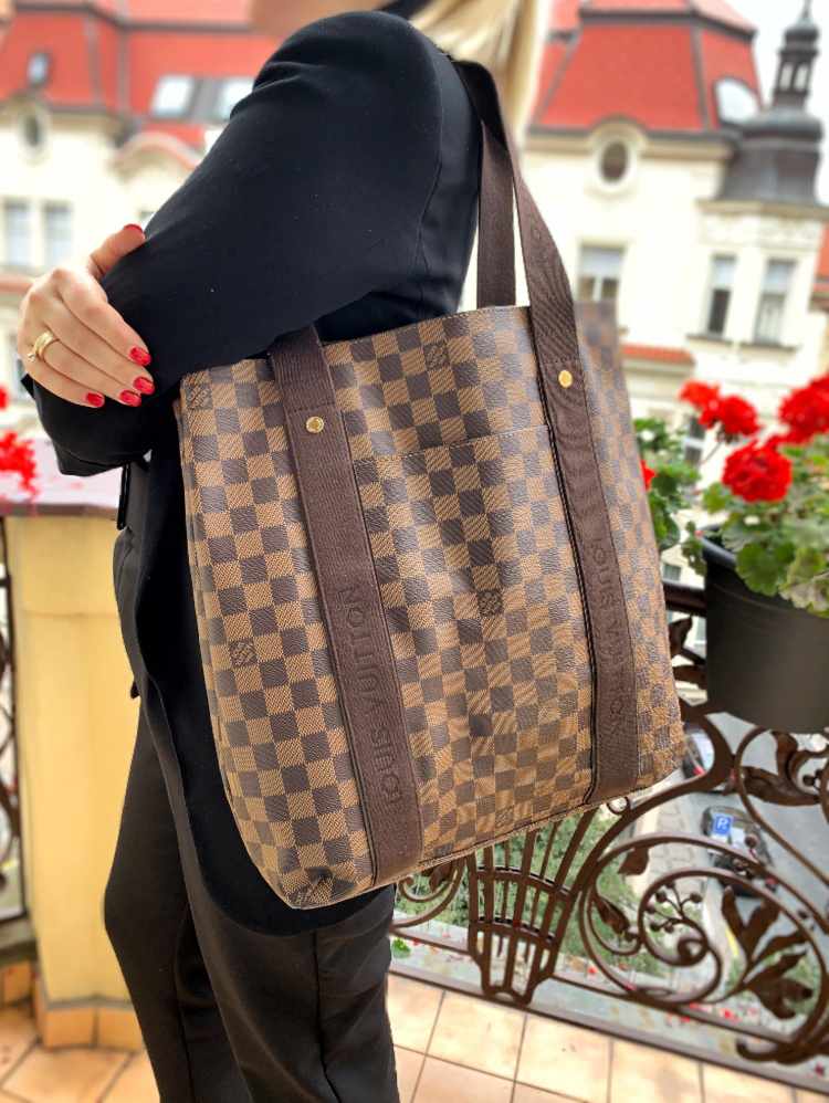 Louis Vuitton - Cabas Beaubourg Damier Ebene Canvas