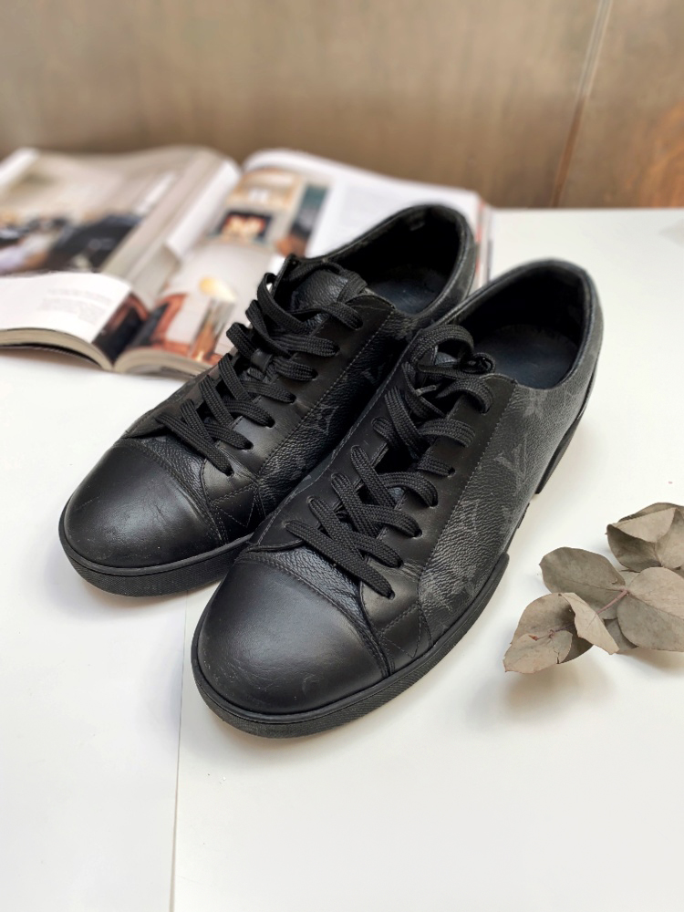 Louis Vuitton Men's Black Canvas Nemeth Match-Up Sneaker – Luxuria