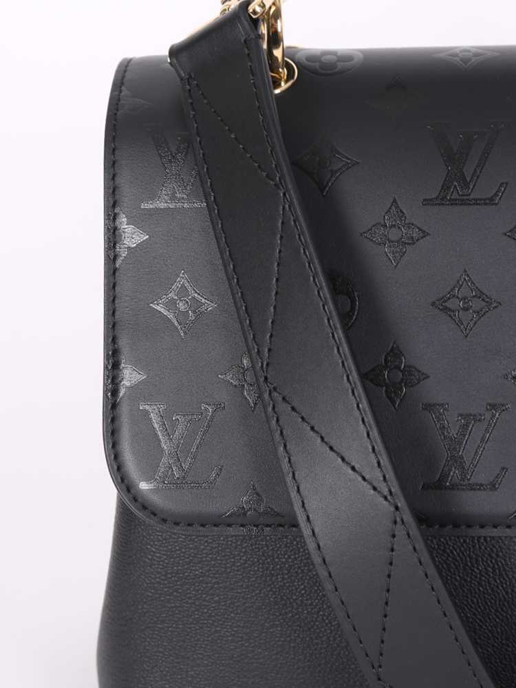 Louis Vuitton Very One Handle Monogram Leather Shoulder Bag Black