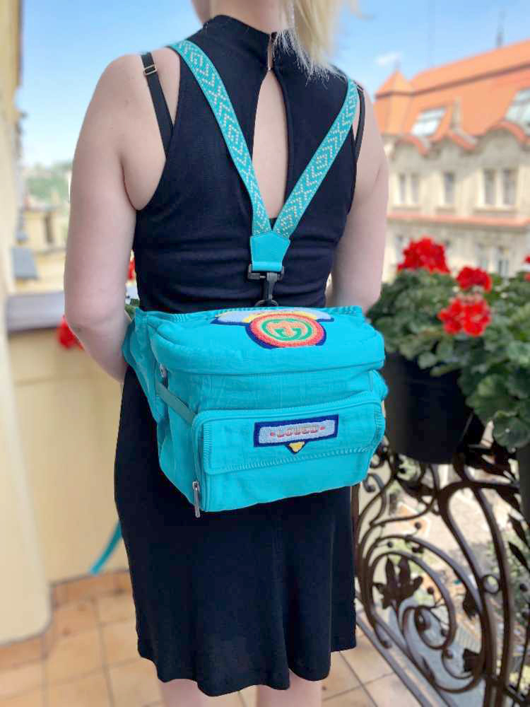 Gucci - Gucci '80s Patch Belt Bag Turquoise