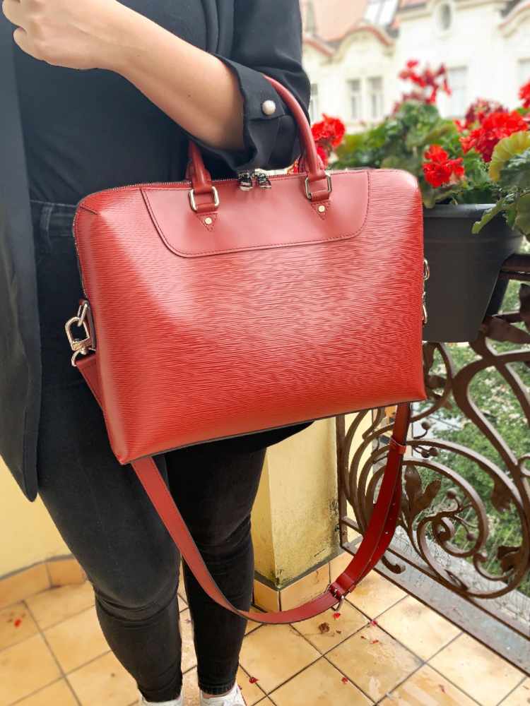 Louis Vuitton - Porte Documents Jour Epi Leather Briefcase Rubis