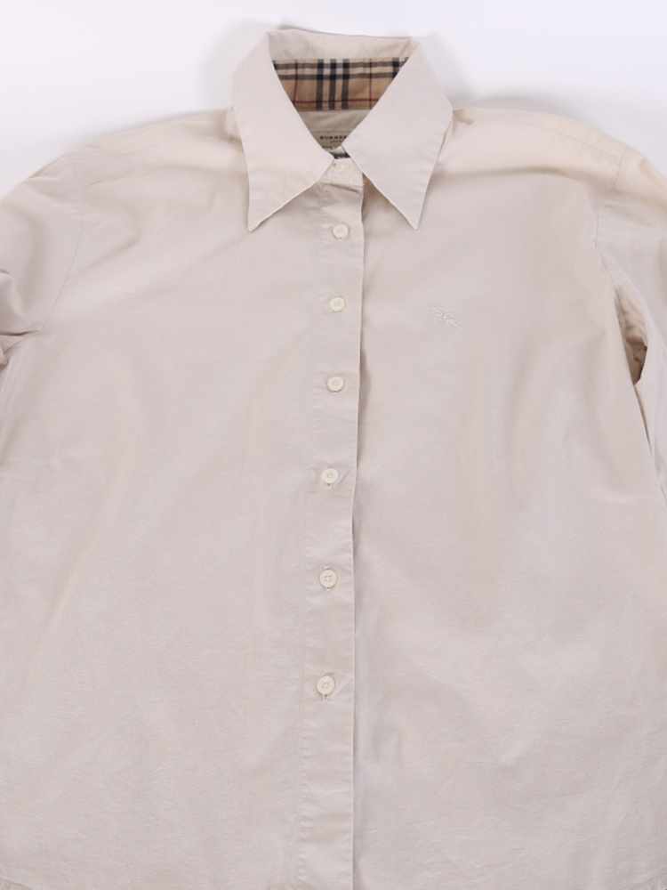 Burberry - London Cotton Long Sleeve Shirt Beige L 