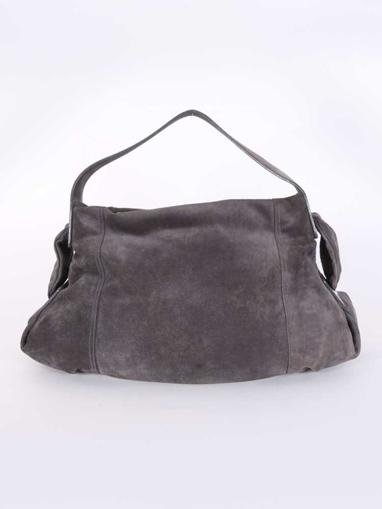 Baldinini - Suede Leather Shoulder Bag Grey | www.luxurybags.eu