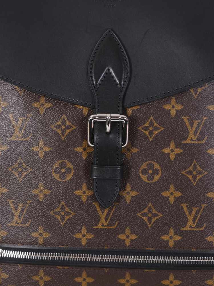 Louis Vuitton - Palk Monogram Macassar Canvas Backpack Noir
