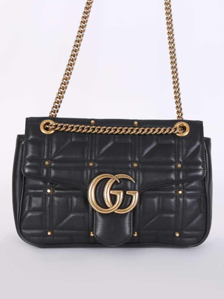 Gucci GG Marmont Studded Shoulder Bag  Luxury Fashion Clothing and  Accessories