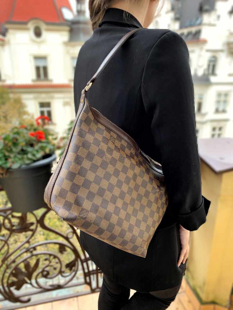 Louis Vuitton Illovo Handbag Damier mm Brown