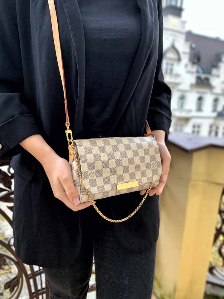 Louis Vuitton Damier Azur Canvas Favorite PM Bag Louis Vuitton
