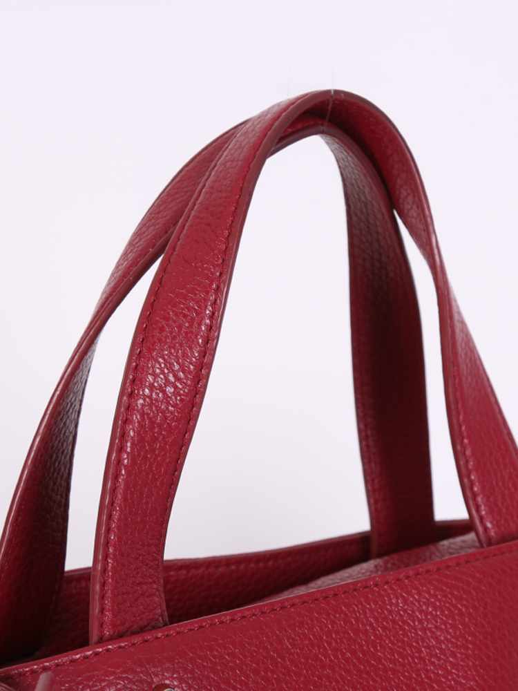Leather handbag Furla Burgundy in Leather - 24955727