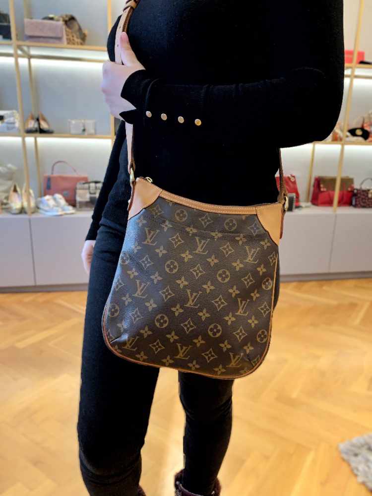 LOUIS VUITTON Odeon PM Monogram Canvas Shoulder Crossbody Bag Brown-US