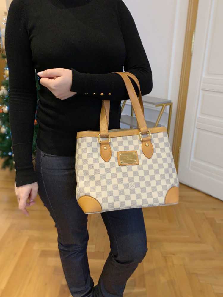 Louis Vuitton - Hampstead Damier Azur Canvas | www.luxurybags.eu