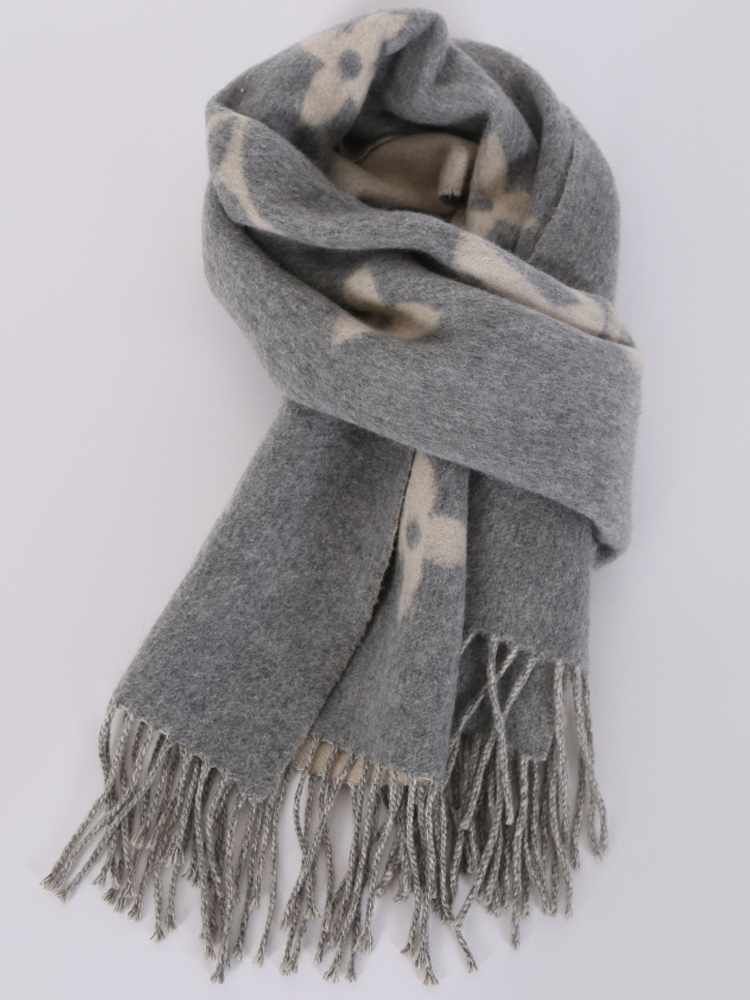 Reykjavik cashmere scarf Louis Vuitton Grey in Cashmere - 26353064