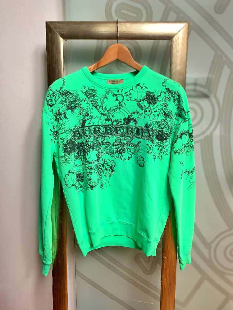 Burberry green sweatshirt top