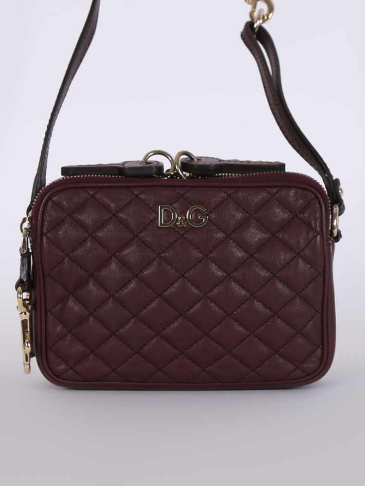 Dolce Gabbana Lily Sport Small Quilted Leather Crossbody
