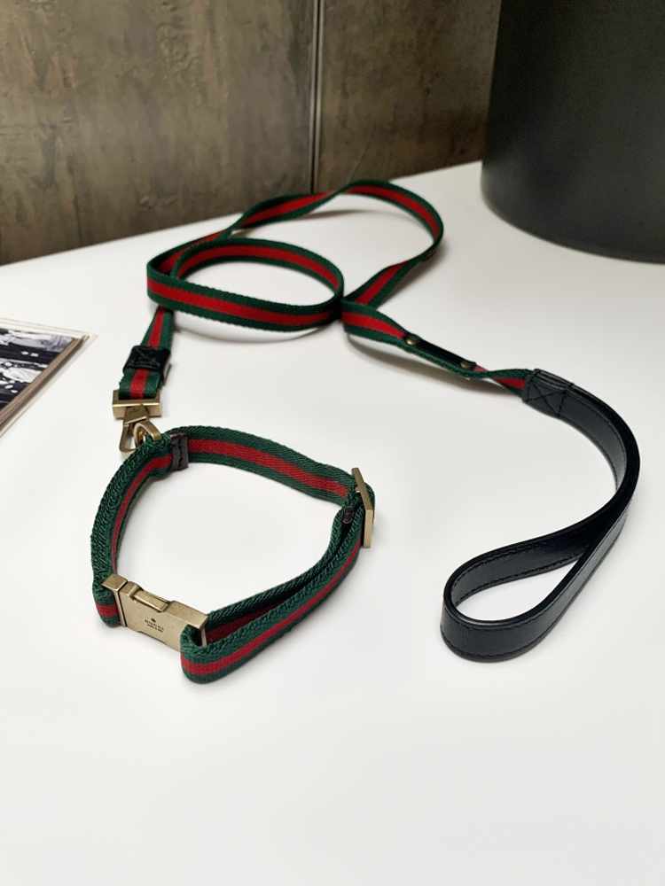 Gucci Dog Collar and Leash