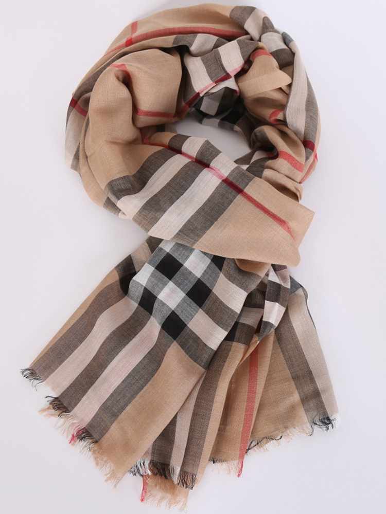 Cashmere Silk Burberry - Beige