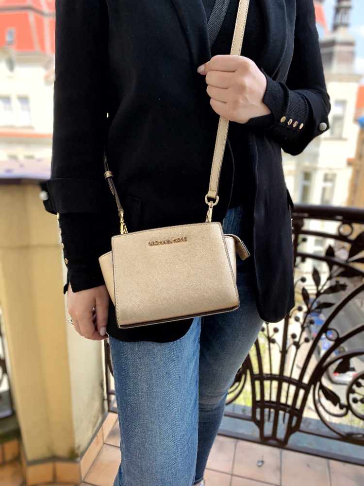 Michael Kors Selma Mini Saffiano Leather Crossbody - Ziniosa