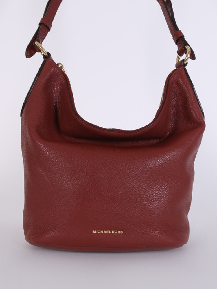 Michael Kors - Brooklyn Large Grommet Calfskin Shoulder Bag Brick |  