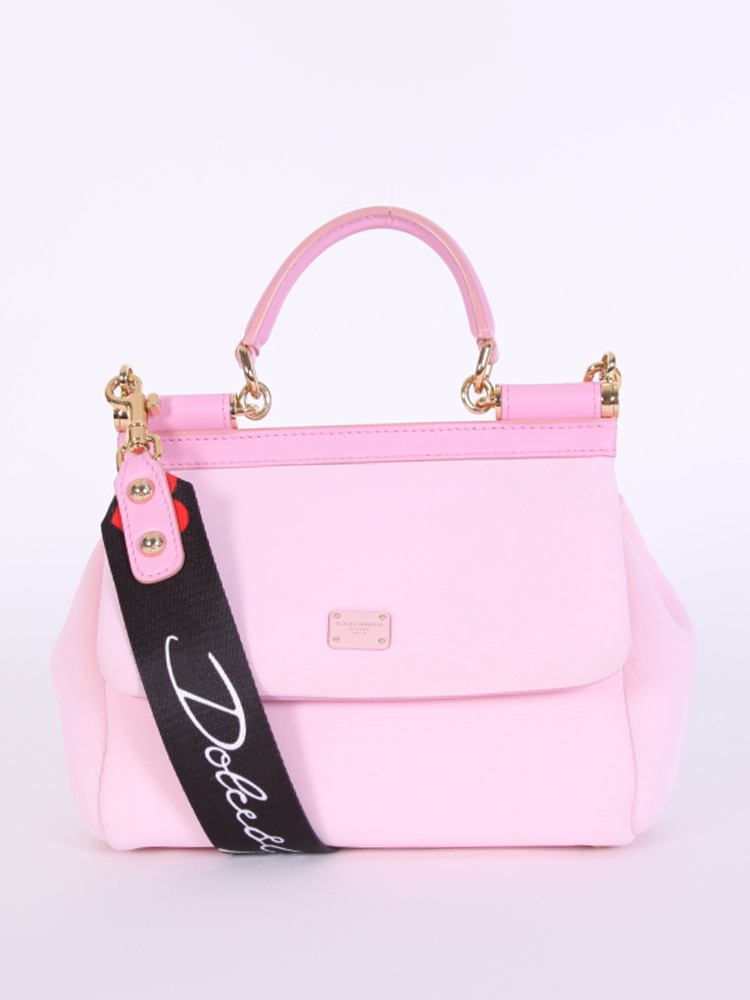 Dolce & Gabbana - Sicily Small Neoprene Bag Baby Pink