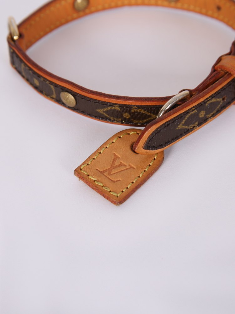 Louis Vuitton Baxter PM Monogram Canvas Dog Collar