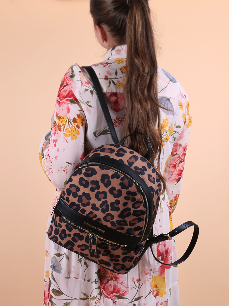 Leopard michael kors backpack outlet