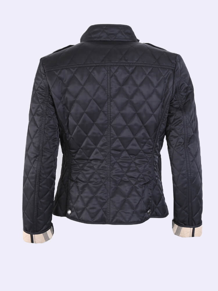 Burberry - Brit Quilted Short Jacket Black S