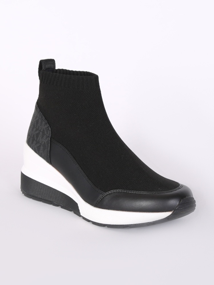 Michael Kors - Skyler MK Detail Stretch Knit Sock Sneakers Black 36