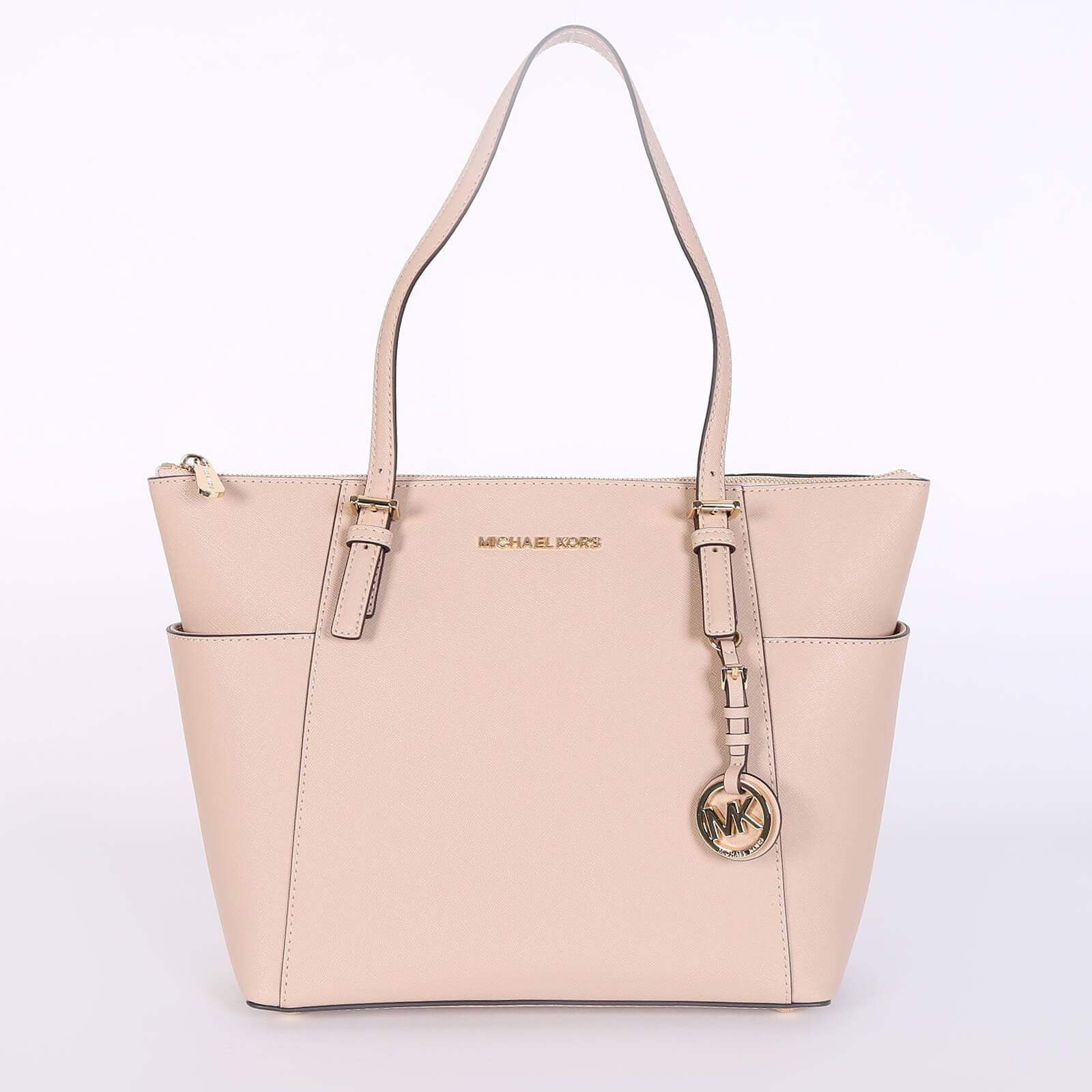 Michael Kors Charlotte Large Top Zip Tote Saffiano Leather in