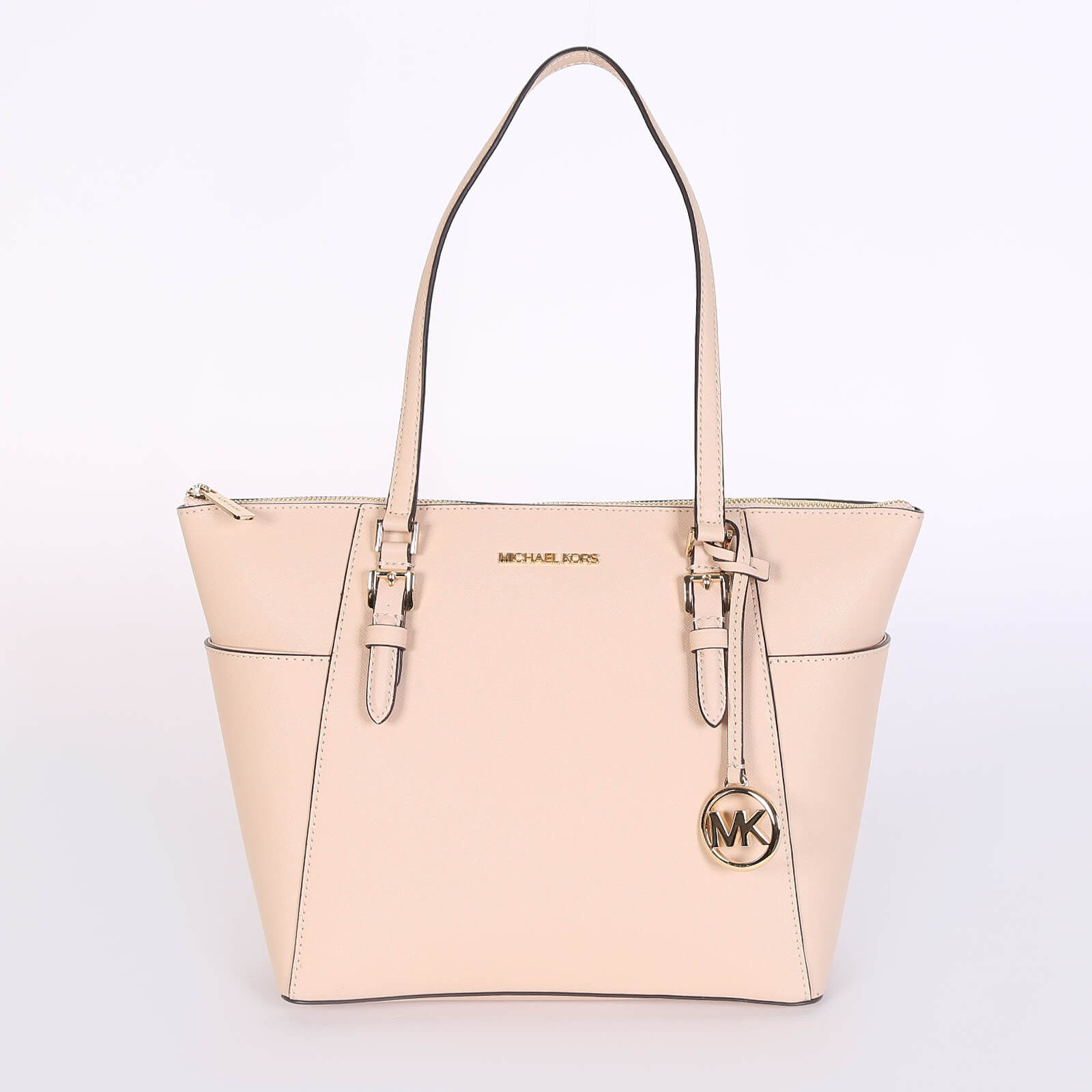 Michael Kors Charlotte Large Top Zip Saffiano Leather Tote