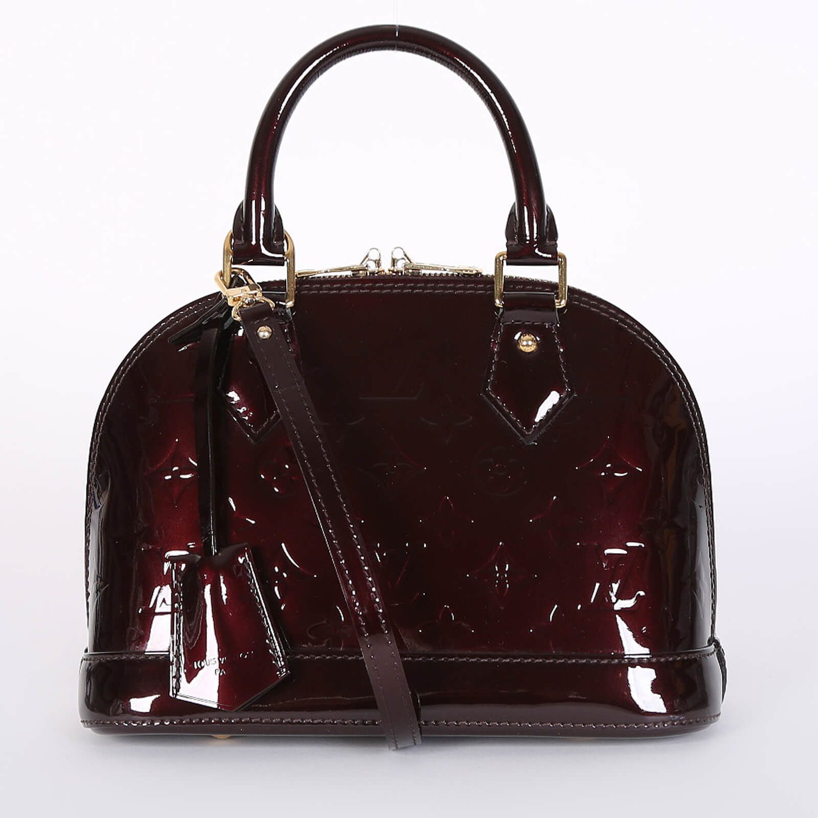 Louis Vuitton Alma BB Monogram Vernis Leather Amarante www