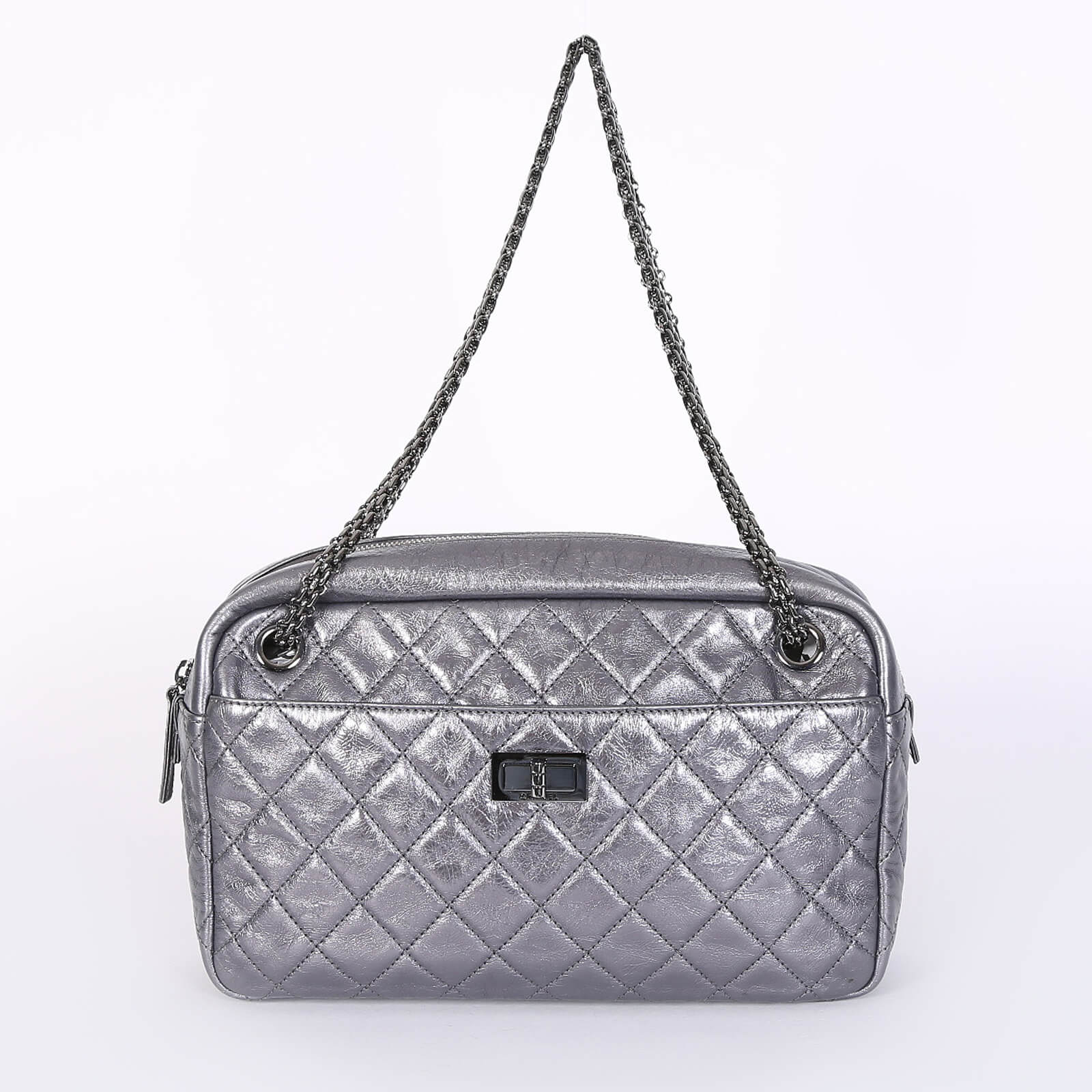 Chanel Zipped Back Calfskin Flap Bag