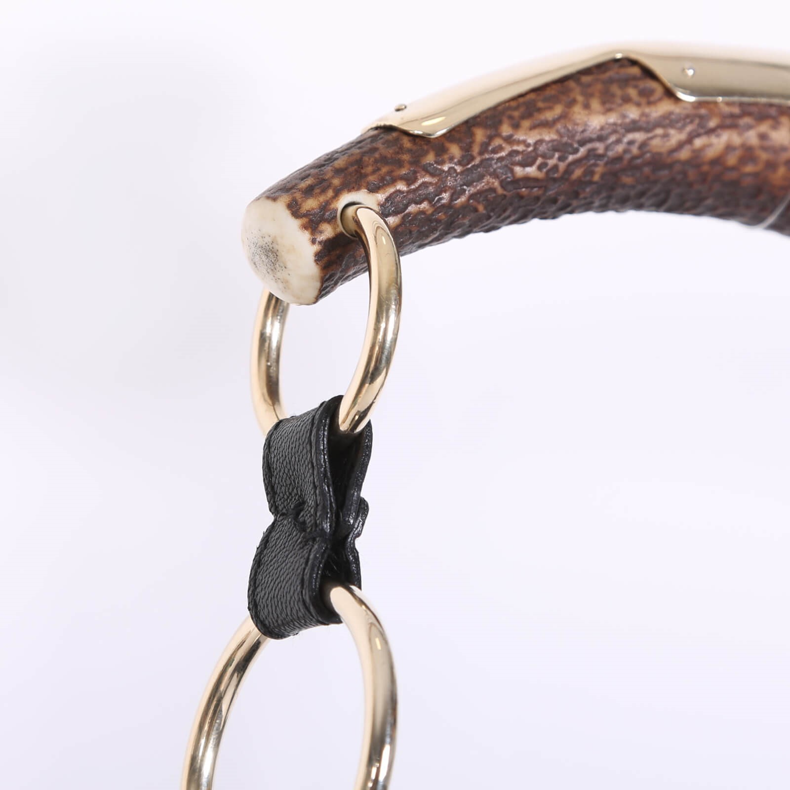 Yves Saint Laurent - Mombasa Fringe Suede Leather Horn Handle Hobo Bag Black