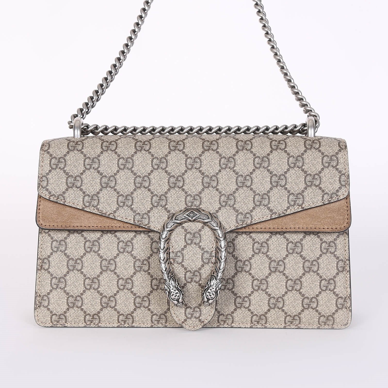 GG Supreme Dionysus Small Shoulder Bag With Beige Detail