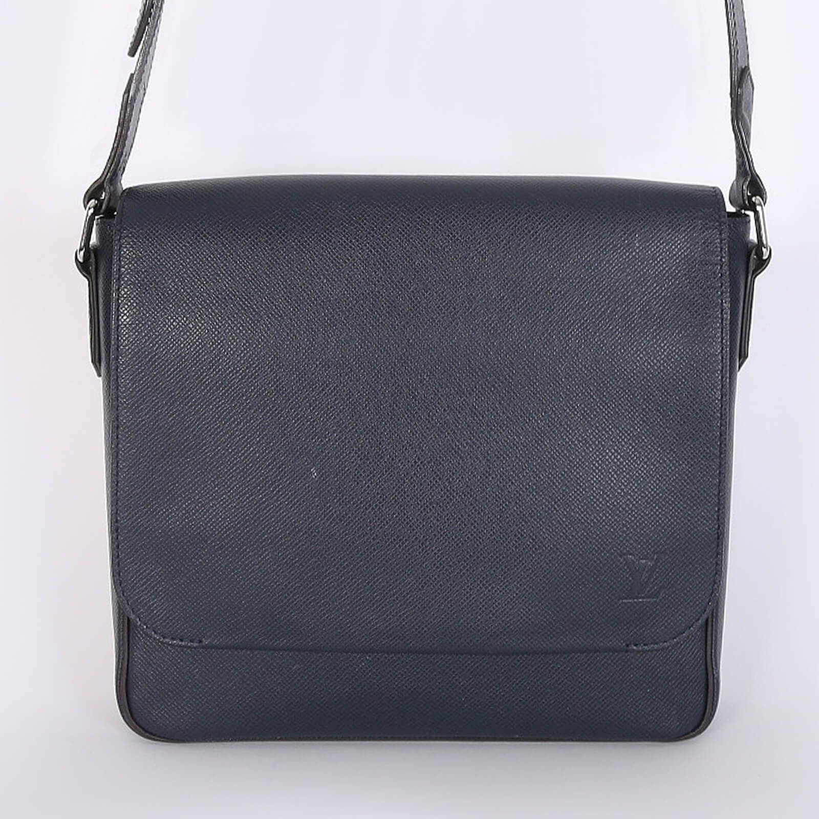 Louis Vuitton - Roman PM Taiga Leather Messenger Bleu Marine