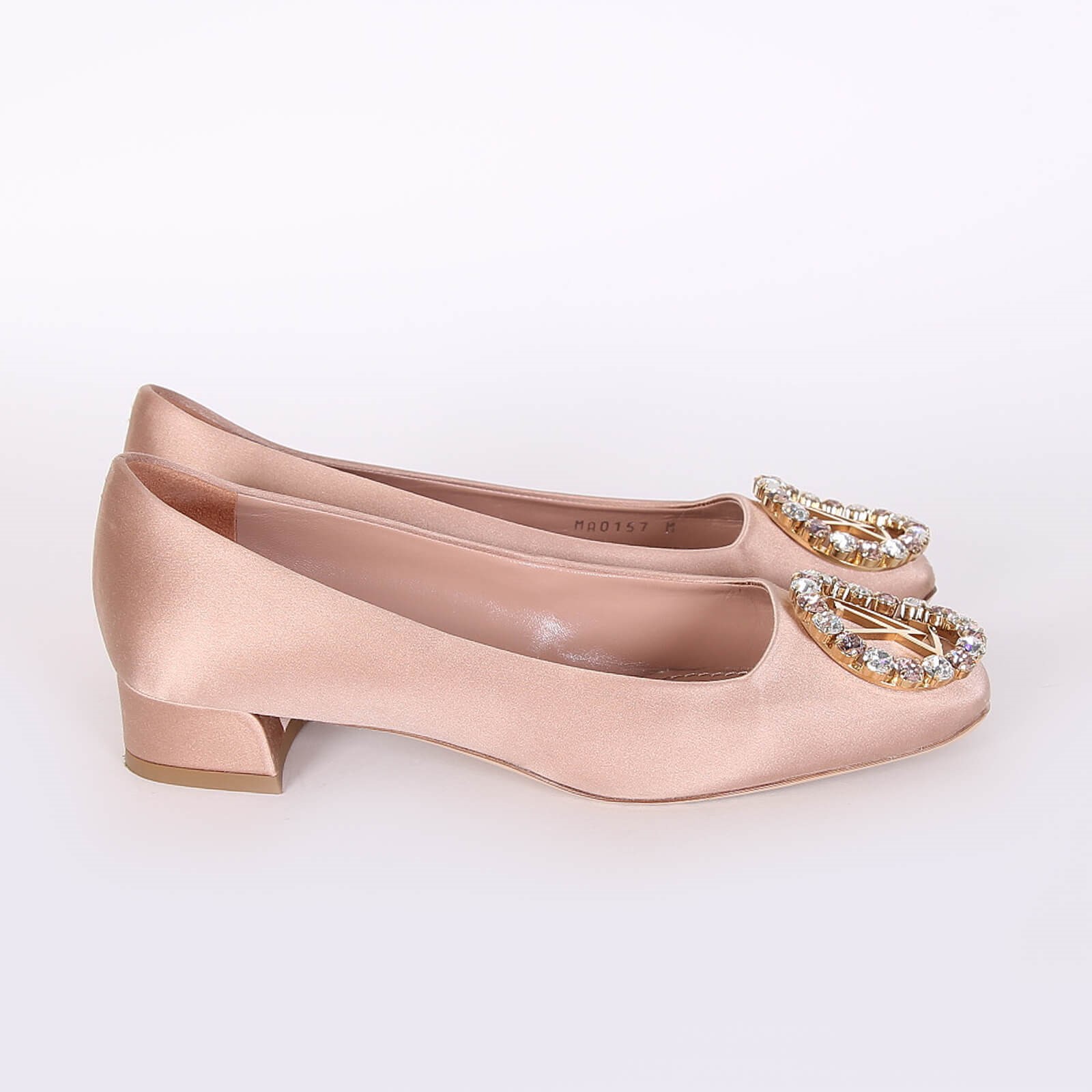 Madeleine cloth heels Louis Vuitton Brown size 38.5 EU in Cloth - 31093467