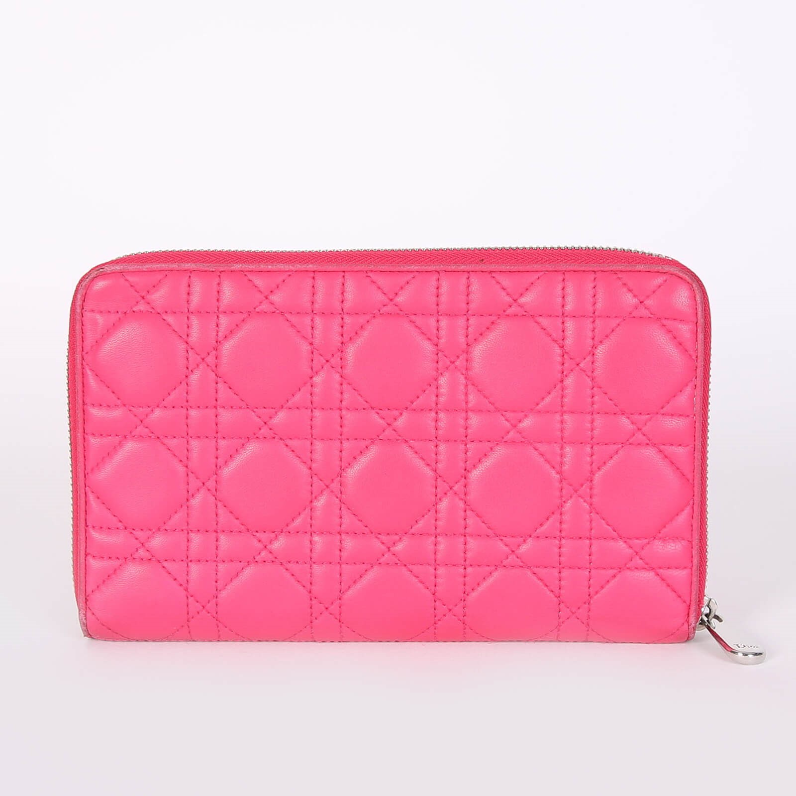 Large lady dior zip wallet new arrivals