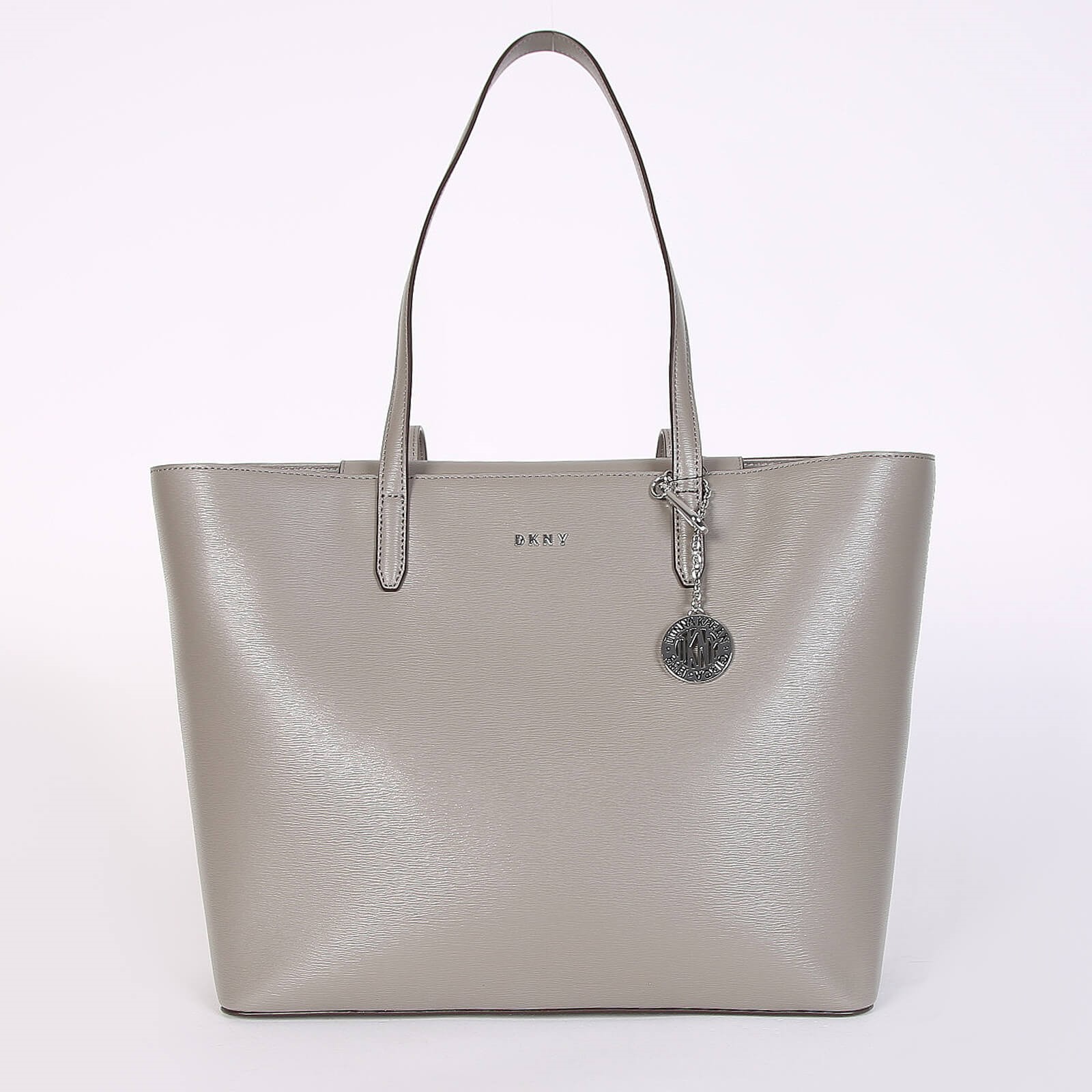 DKNY Bryant Large Saffiano Leather Tote Grey www.luxurybags.eu