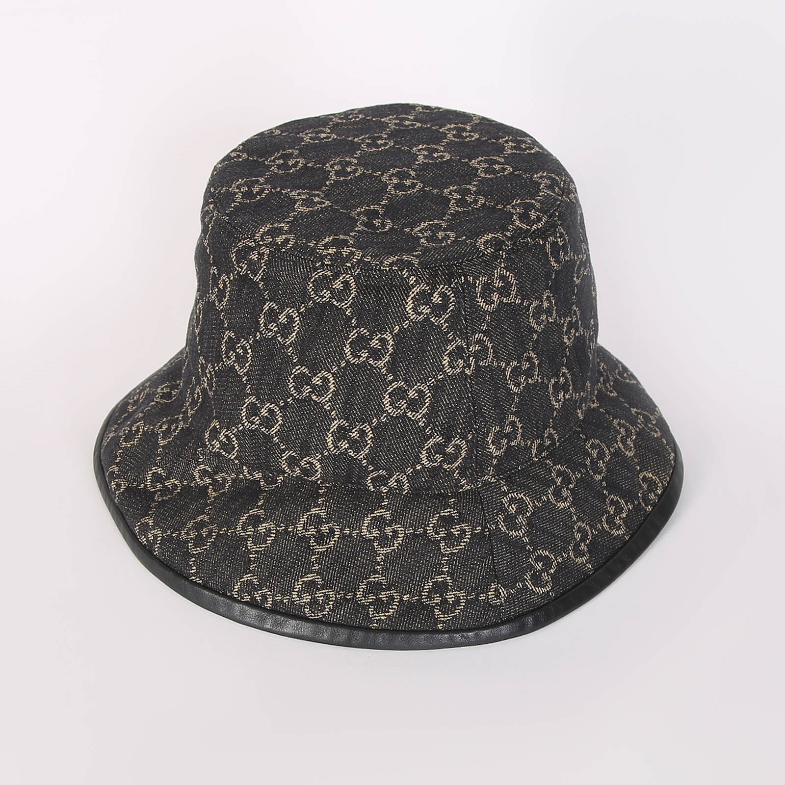 Gucci GG Denim Bucket Hat Black M www.luxurybags.eu