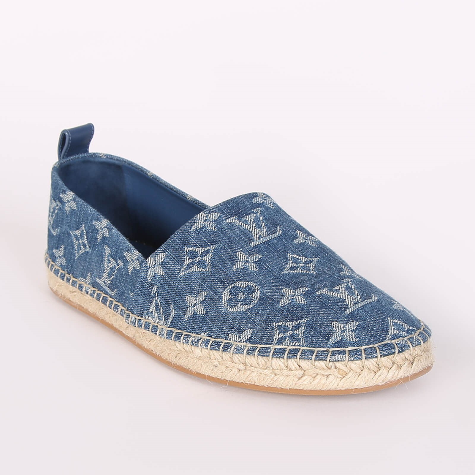 Louis Vuitton Waterfall Monogram Denim Espadrilles Blue 41 www.luxurybags.eu