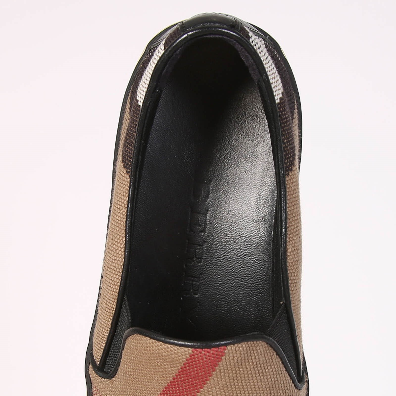 Burberry Check Canvas Slip On Trainers 36 www.luxurybags.eu