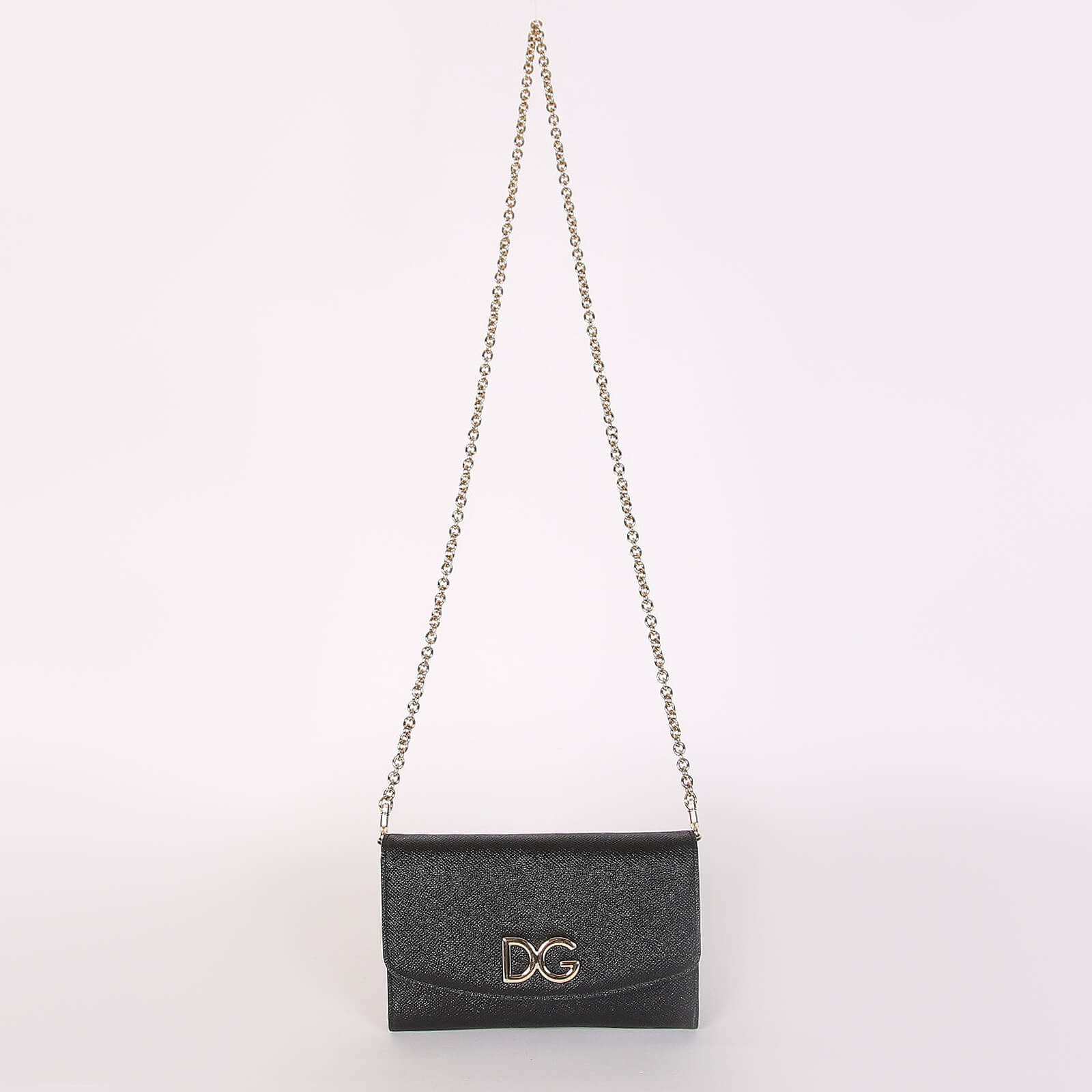 Dolce & Gabbana - DG Logo Dauphine Leather Chain Wallet