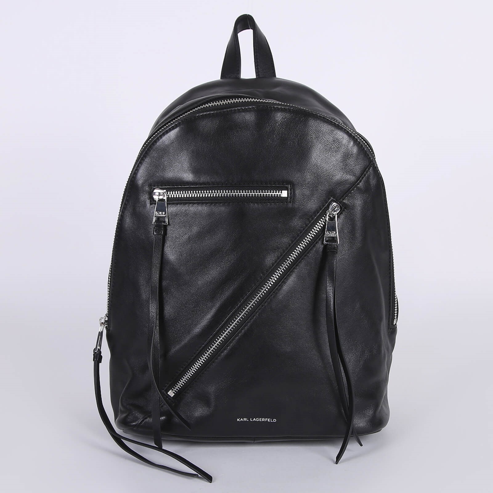 Karl Lagerfeld K Odina Lambskin Backpack Black www.luxurybags.eu