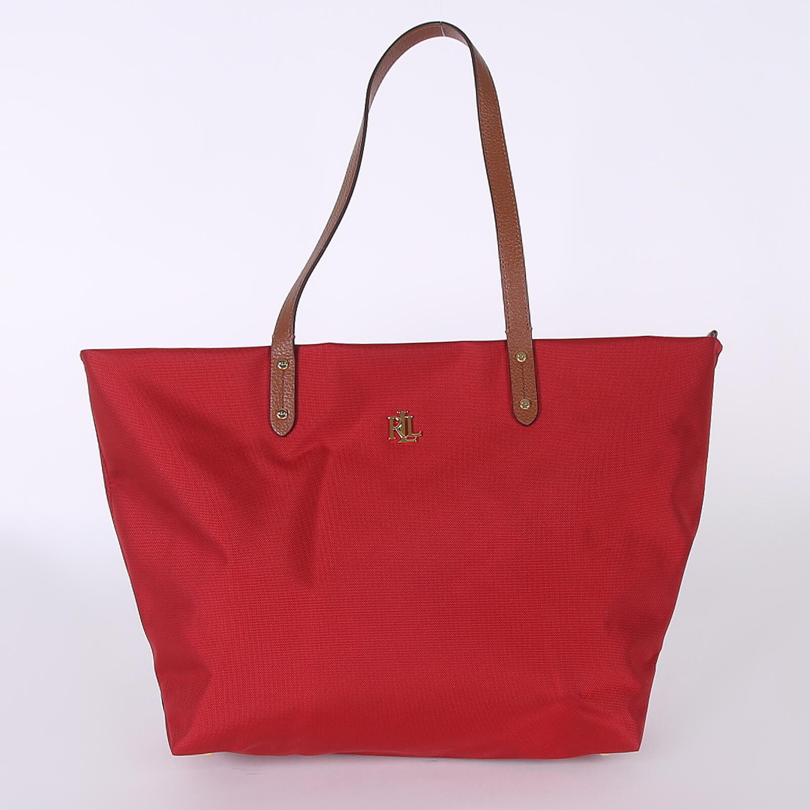 Lauren Ralph Lauren Bainbridge Nylon Shopper Red www.luxurybags.eu